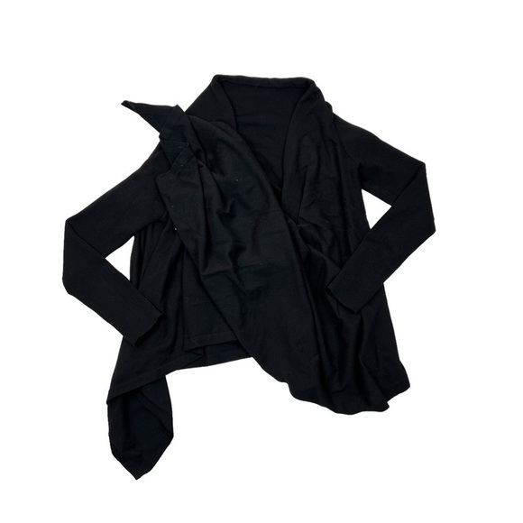 Fabletics Black Long Sleeve Savanna Wrap Shrug Combo Sweater - Picture 2 of 5